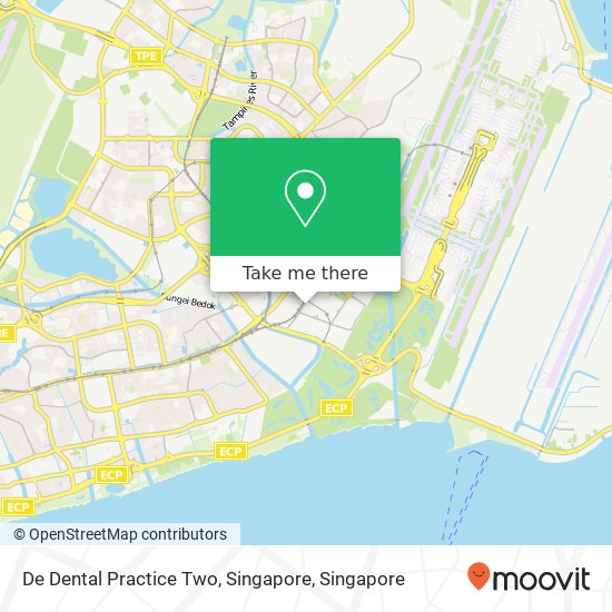 De Dental Practice Two, Singapore map