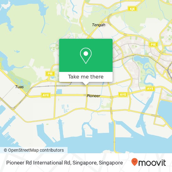 Pioneer Rd International Rd, Singapore map