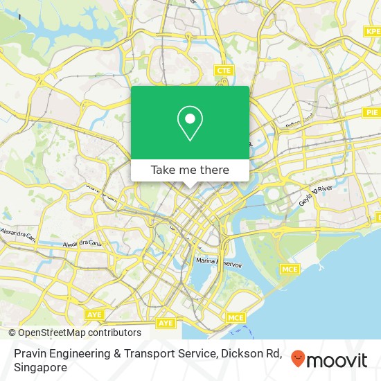 Pravin Engineering & Transport Service, Dickson Rd map