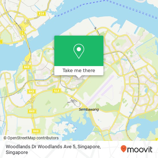 Woodlands Dr Woodlands Ave 5, Singapore地图