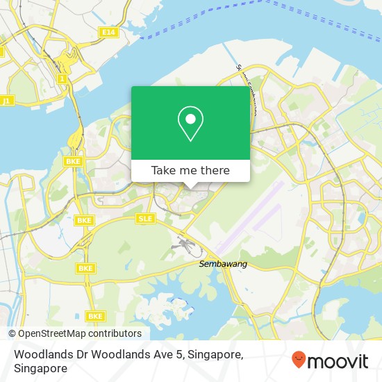 Woodlands Dr Woodlands Ave 5, Singapore地图