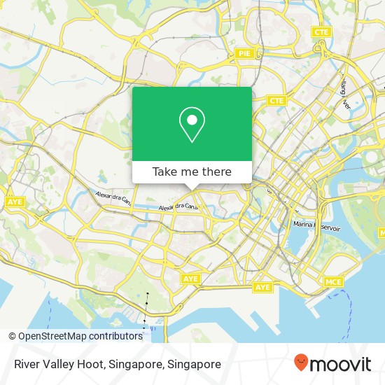 River Valley Hoot, Singapore map