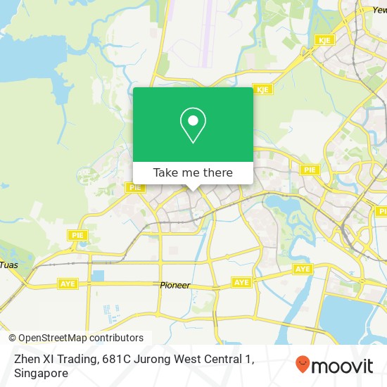 Zhen XI Trading, 681C Jurong West Central 1 map