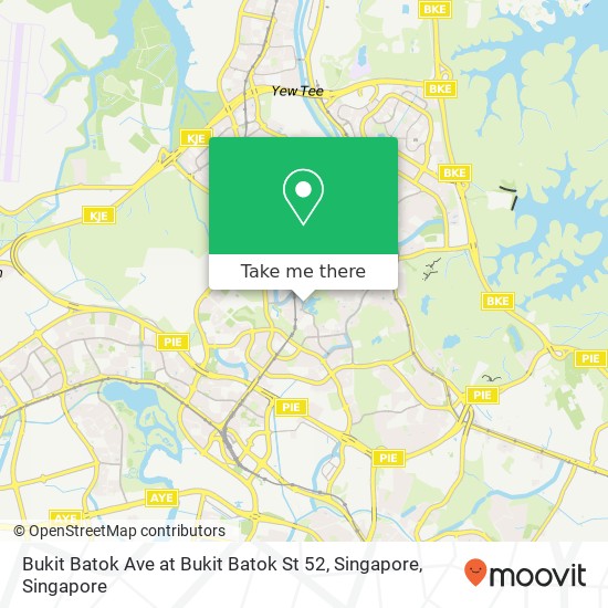 Bukit Batok Ave at Bukit Batok St 52, Singapore map