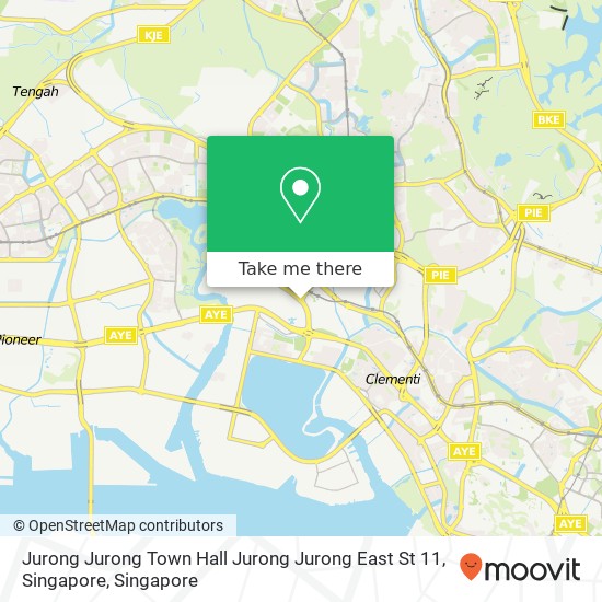 Jurong Jurong Town Hall Jurong Jurong East St 11, Singapore map