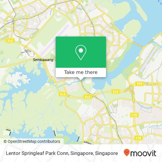 Lentor Springleaf Park Conn, Singapore map