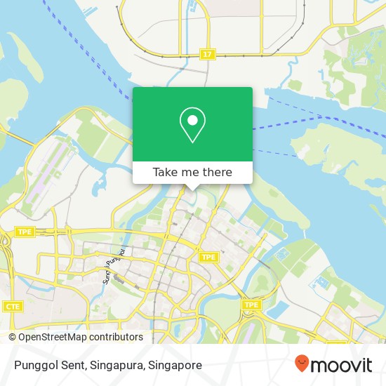 Punggol Sent, Singapura地图