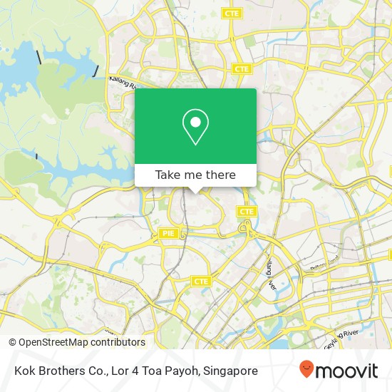 Kok Brothers Co., Lor 4 Toa Payoh map