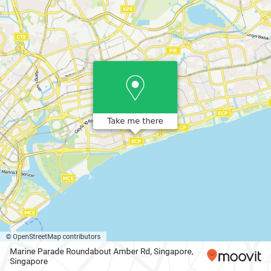 Marine Parade Roundabout Amber Rd, Singapore map