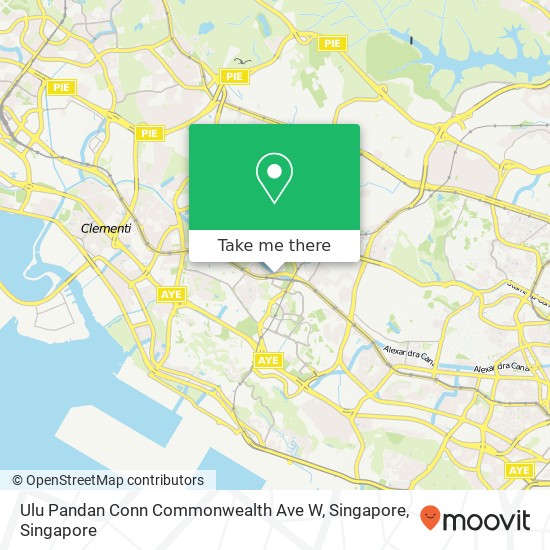 Ulu Pandan Conn Commonwealth Ave W, Singapore地图