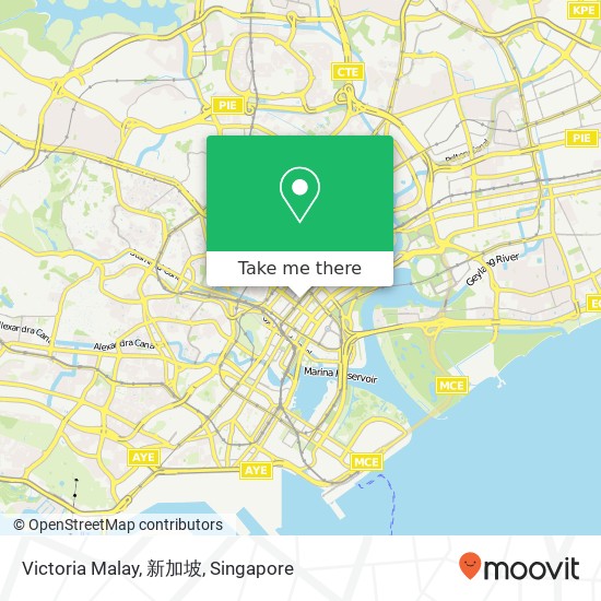 Victoria Malay, 新加坡 map