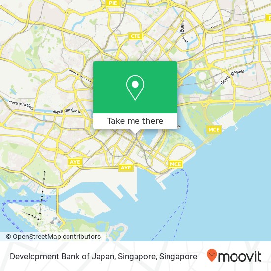 Development Bank of Japan, Singapore map