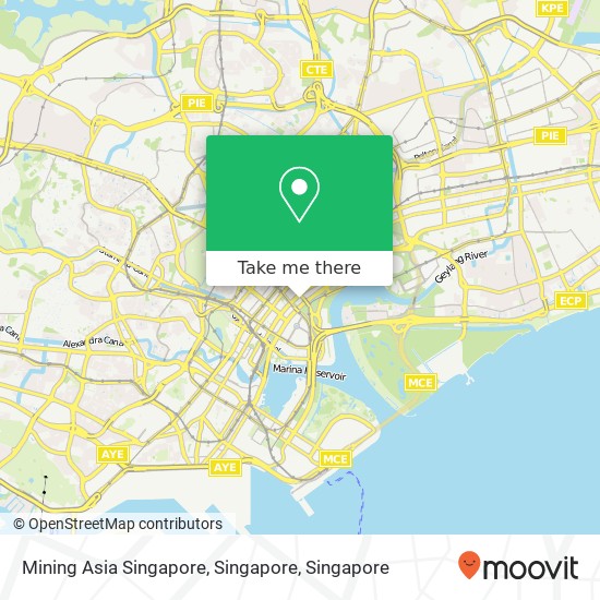 Mining Asia Singapore, Singapore map