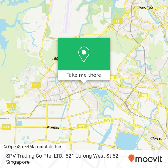 SPV Trading Co Pte. LTD., 521 Jurong West St 52地图