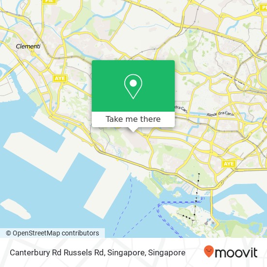 Canterbury Rd Russels Rd, Singapore map