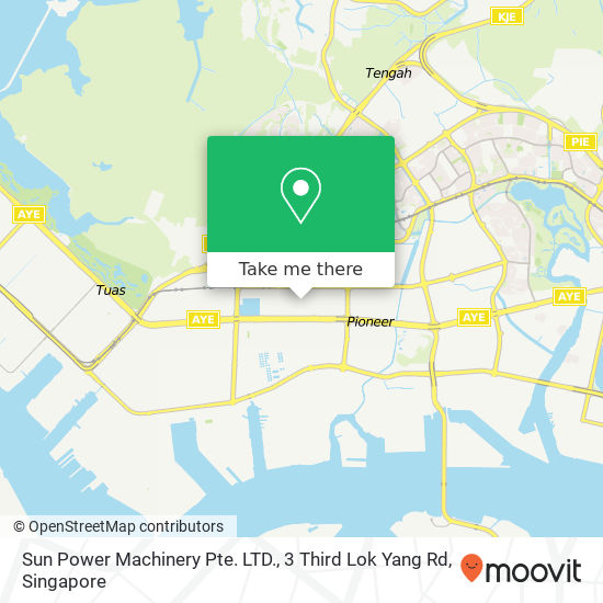 Sun Power Machinery Pte. LTD., 3 Third Lok Yang Rd map