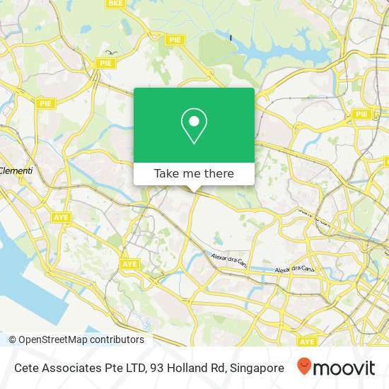 Cete Associates Pte LTD, 93 Holland Rd map