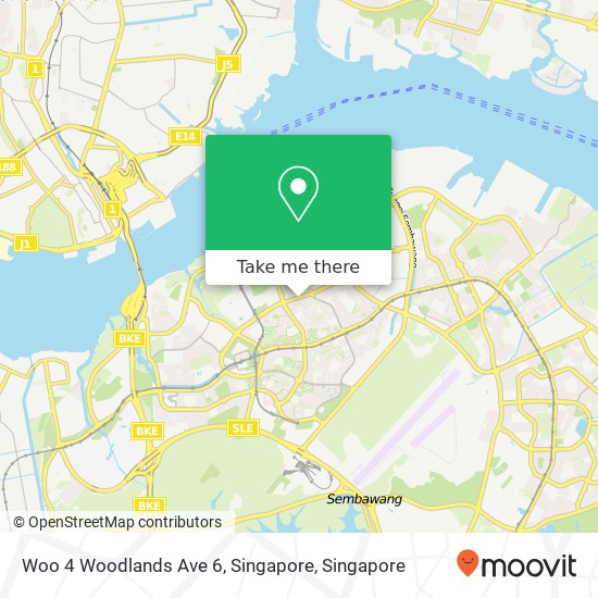 Woo 4 Woodlands Ave 6, Singapore地图