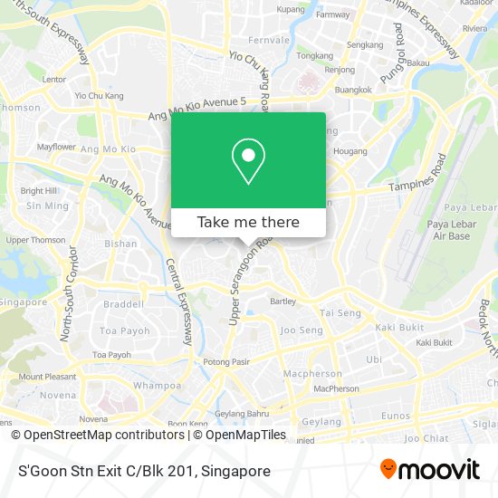 S'Goon Stn Exit C/Blk 201 map