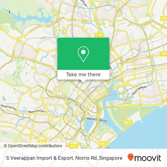S Veerappan Import & Export, Norris Rd map