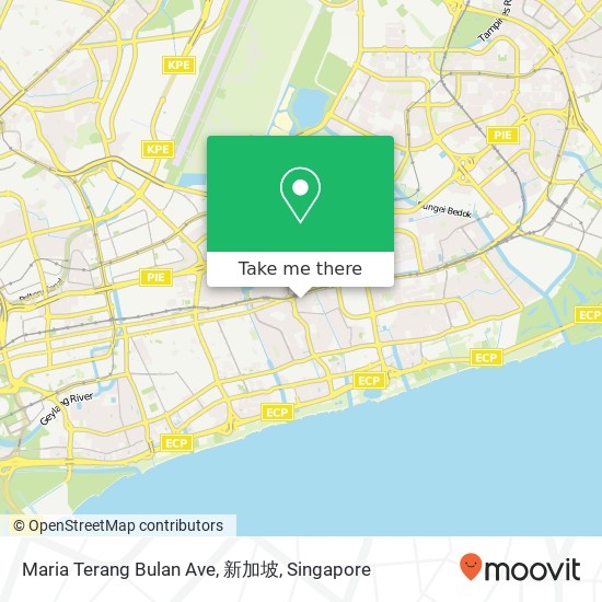 Maria Terang Bulan Ave, 新加坡地图