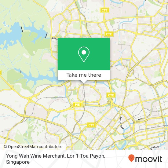Yong Wah Wine Merchant, Lor 1 Toa Payoh map