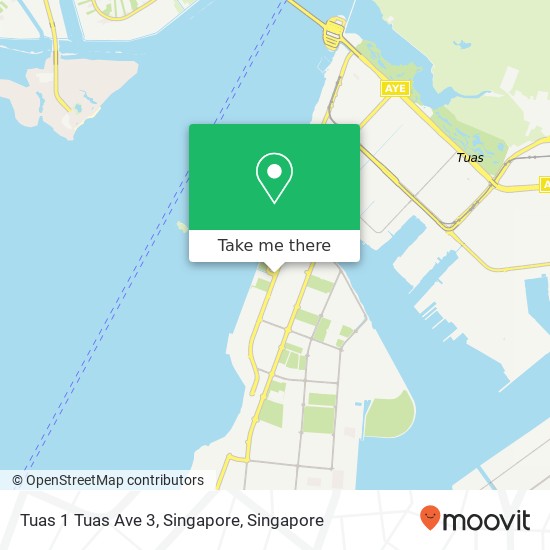 Tuas 1 Tuas Ave 3, Singapore map