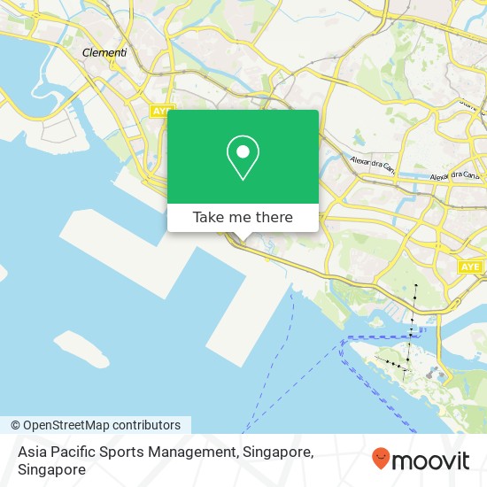 Asia Pacific Sports Management, Singapore map