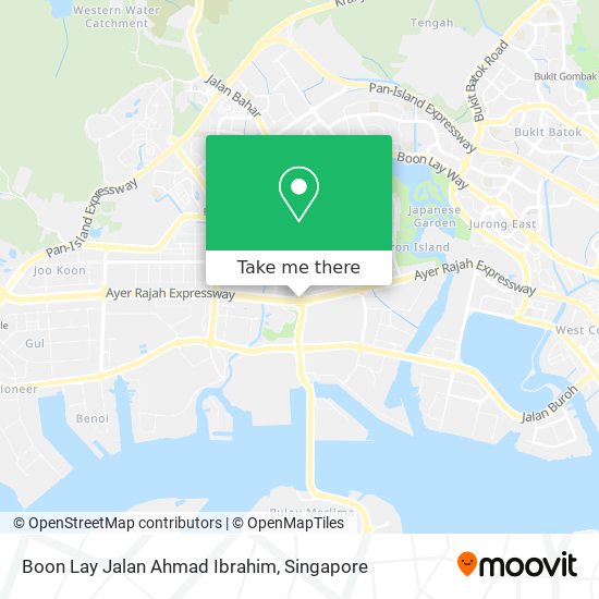 Boon Lay Jalan Ahmad Ibrahim map