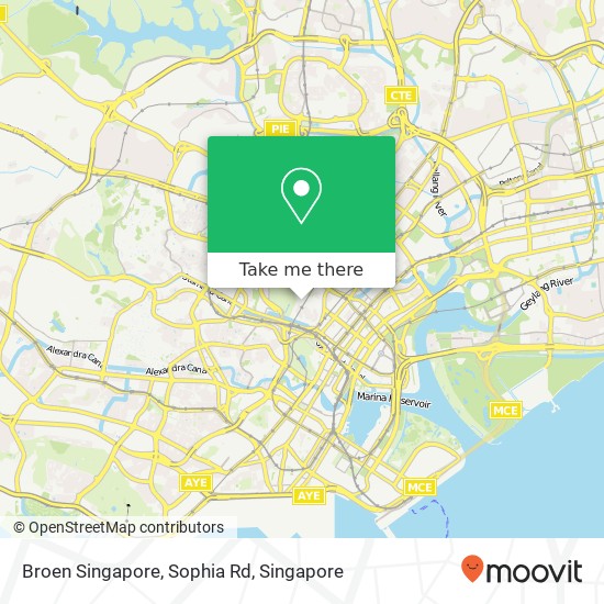 Broen Singapore, Sophia Rd map