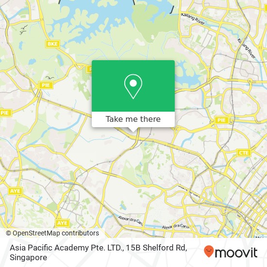 Asia Pacific Academy Pte. LTD., 15B Shelford Rd地图