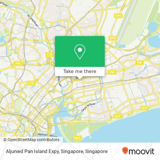 Aljunied Pan Island Expy, Singapore map