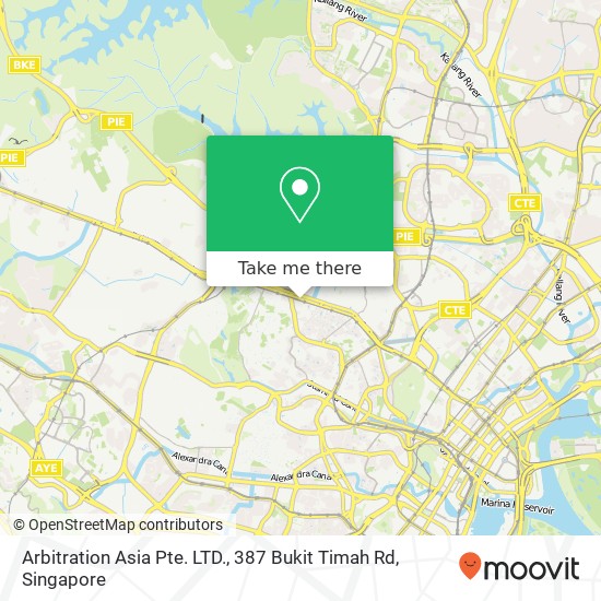 Arbitration Asia Pte. LTD., 387 Bukit Timah Rd地图