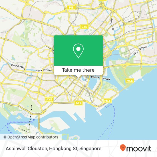 Aspinwall Clouston, Hongkong St地图