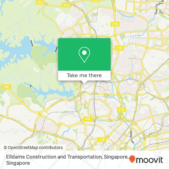 Elldams Construction and Transportation, Singapore map