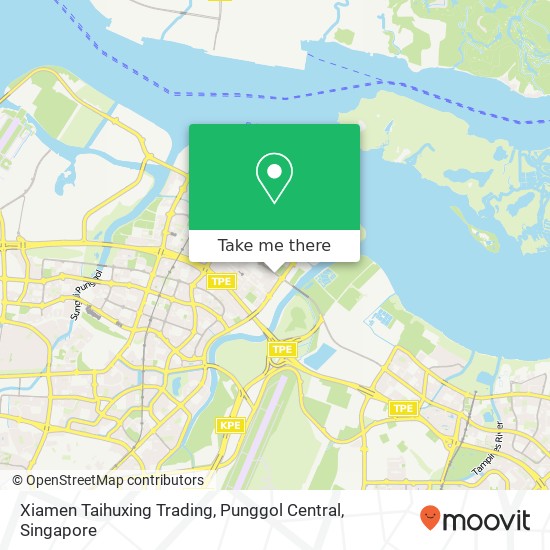 Xiamen Taihuxing Trading, Punggol Central map