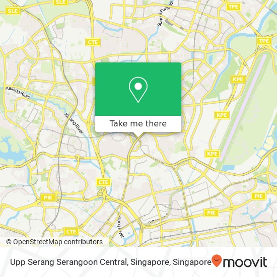 Upp Serang Serangoon Central, Singapore map