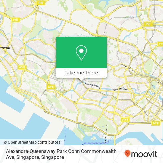Alexandra-Queensway Park Conn Commonwealth Ave, Singapore map