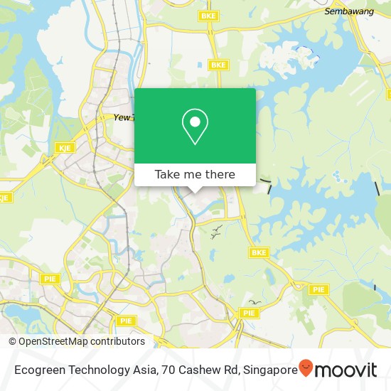 Ecogreen Technology Asia, 70 Cashew Rd地图