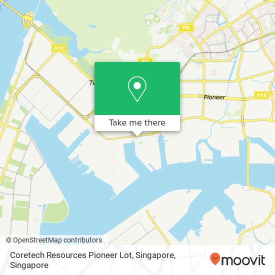 Coretech Resources Pioneer Lot, Singapore map