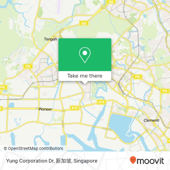 Yung Corporation Dr, 新加坡地图