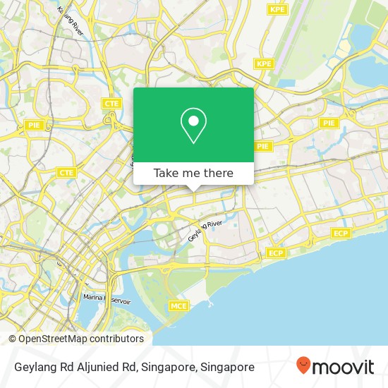 Geylang Rd Aljunied Rd, Singapore map