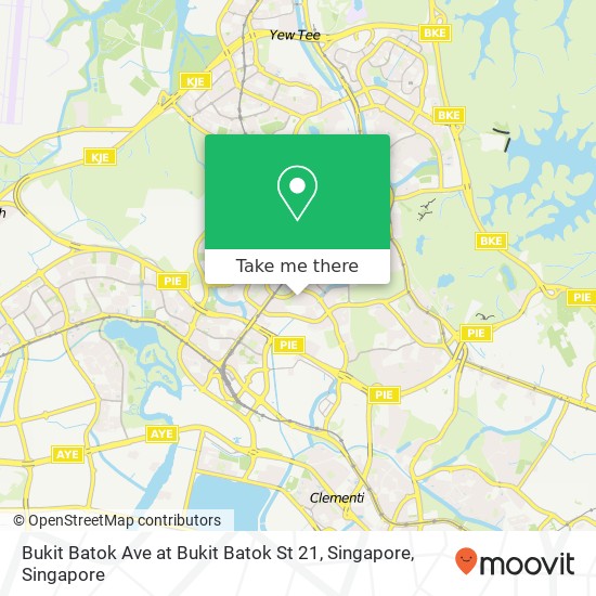 Bukit Batok Ave at Bukit Batok St 21, Singapore地图