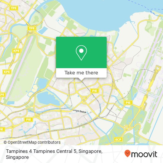 Tampines 4 Tampines Central 5, Singapore map