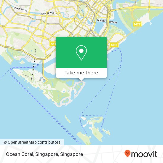 Ocean Coral, Singapore map