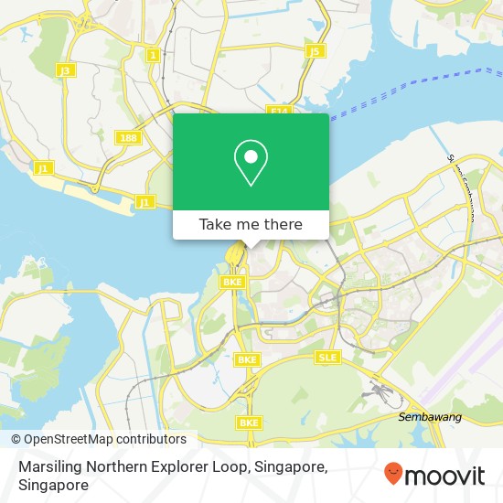 Marsiling Northern Explorer Loop, Singapore map