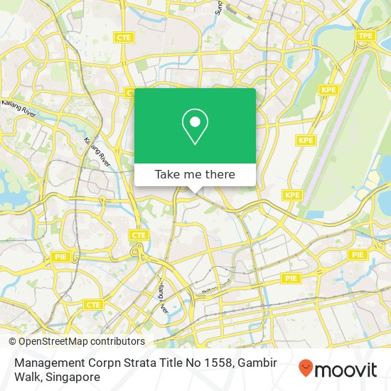 Management Corpn Strata Title No 1558, Gambir Walk地图