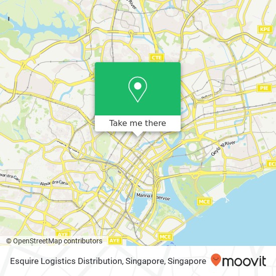 Esquire Logistics Distribution, Singapore map