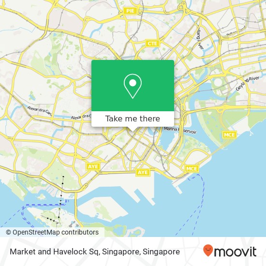 Market and Havelock Sq, Singapore map