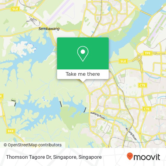 Thomson Tagore Dr, Singapore map